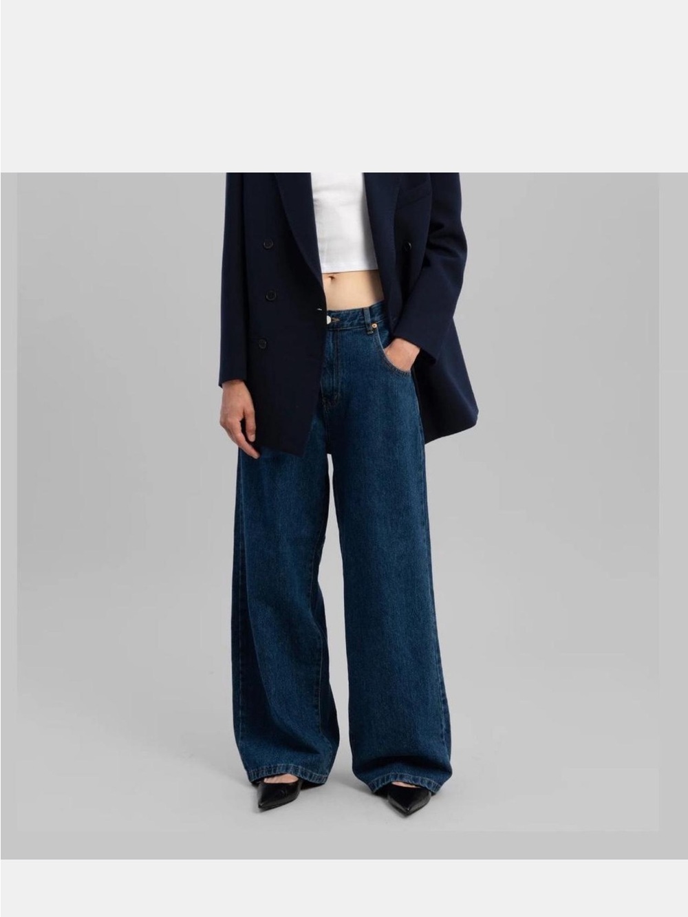 The Frankie Shop - Wide Leg Women's Jeans Size S